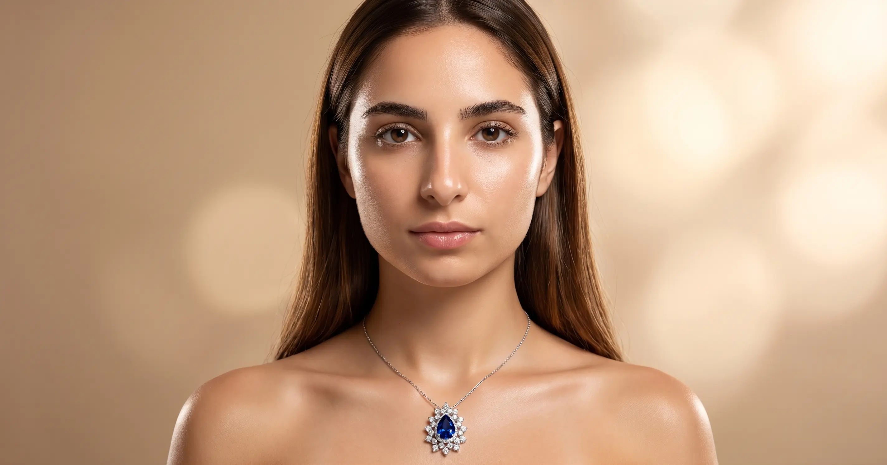 Midnight Spark — Sapphire Necklace